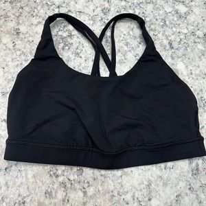 Perfect Condition Black Lululemon Energy Bra